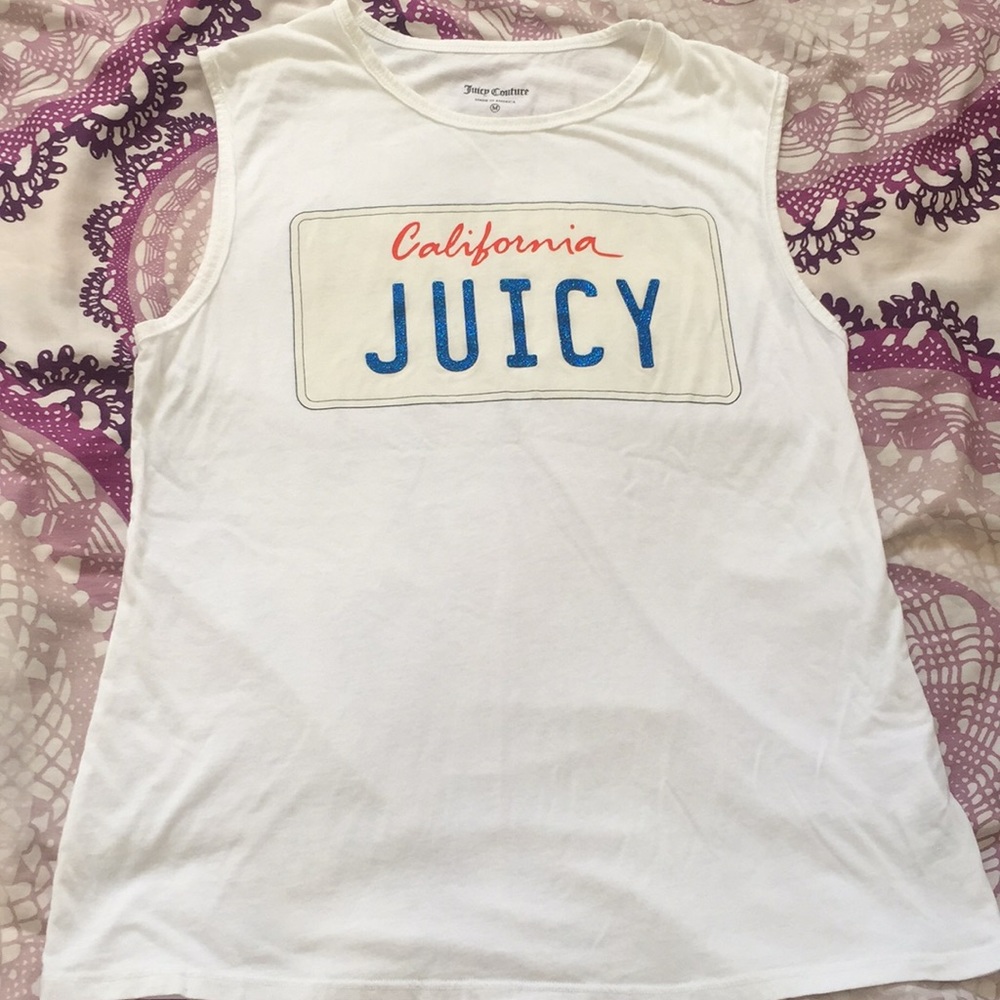 Juicy Couture White Muscle Tank